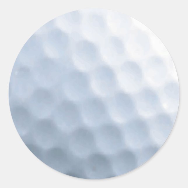 Golf Ball Print Pattern Background Classic Round Sticker (Front)