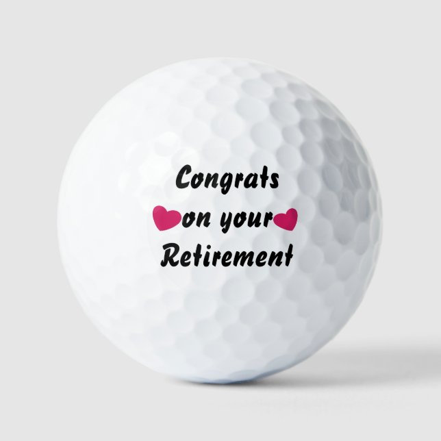 Golf Ball Retirement: Celebrate Your Journey  (Front)