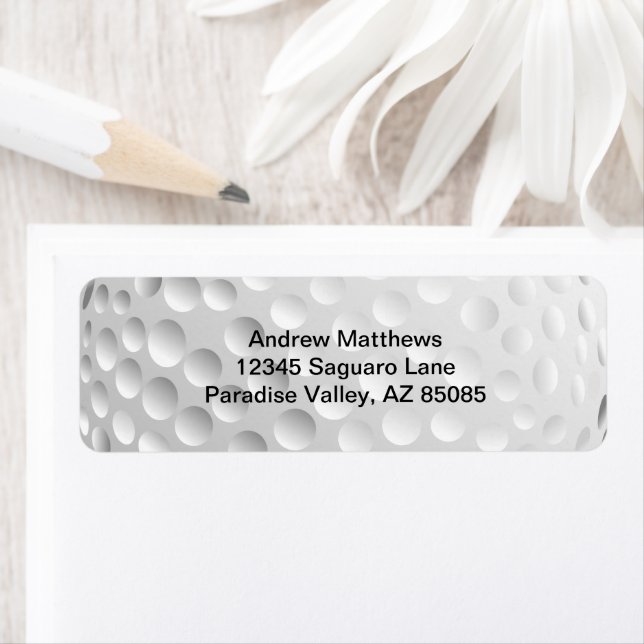 Golf Ball Return Address Label (Insitu)