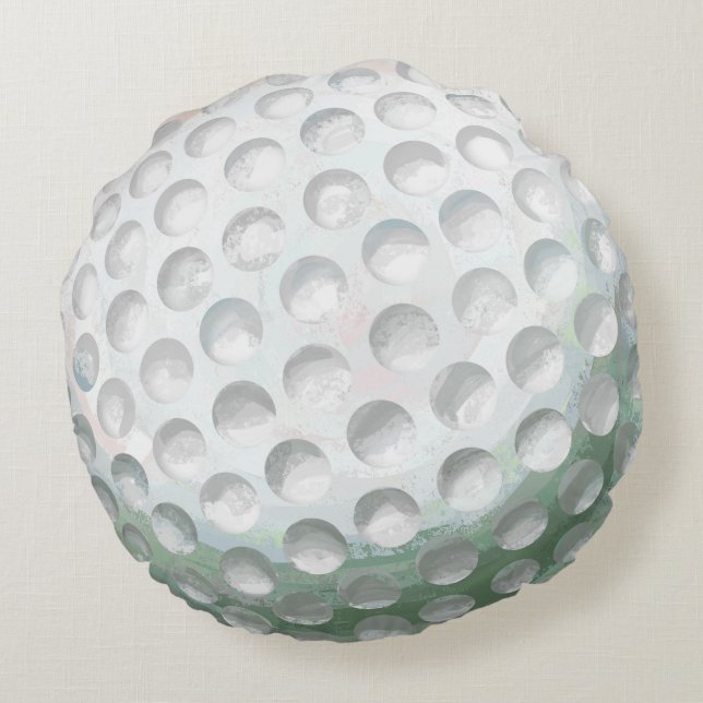 Golf Ball Round Cushion (Back)