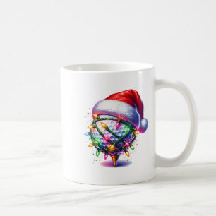Golf Ball Santa Hat Men Womens Christmas Golfing X Coffee Mug