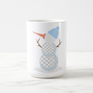 Golf ball Snowman Coffee Mug