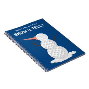 Golf ball Snowman Notebook