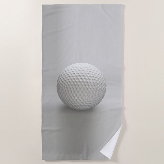 Golf Ball Sport Beach Towel (Front)