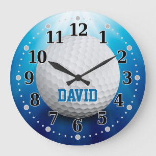 Golf Ball Sport Gifts Large Clock