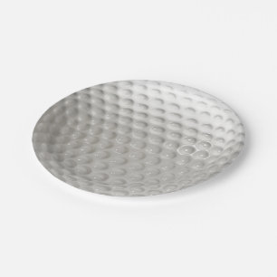 Golf Ball Sport Paper Plate
