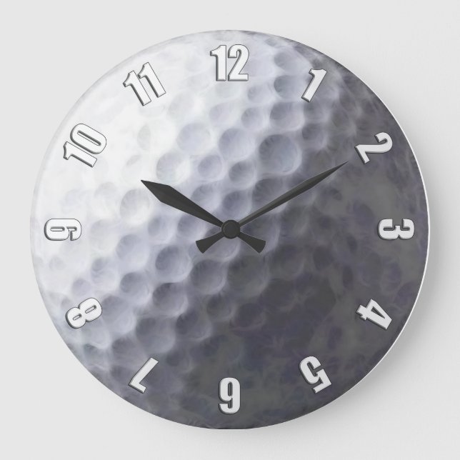 Golf Ball Sports Clock Design (Front)