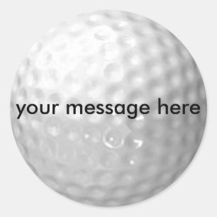 golf ball stickers - add your message