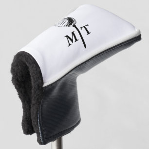 Golf Ball Tee Personalised Initial Monogram Year Head Cover