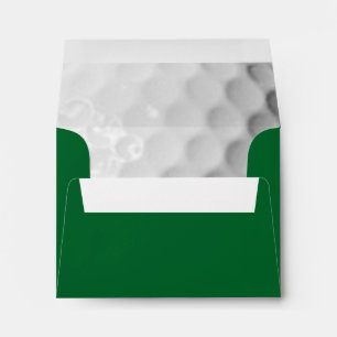 Golf Ball Texture Green RSVP Envelope