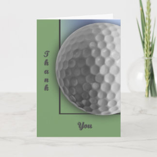 Golf Ball Thank You Card