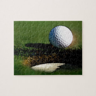Golf Ball & the Hole - Sports Art Jigsaw Puzzle