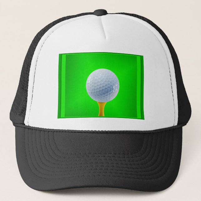 Golf ball trucker hat (Front)