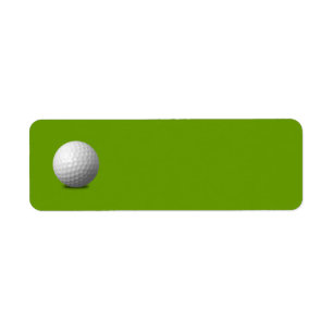 GOLF BALL VECTOR ICON GRAPHICS greens WHITE SPORTS Return Address Label