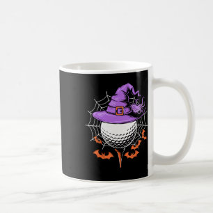 Golf Ball Witch Hat Pumpkin Spooky Halloween Costu Coffee Mug