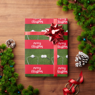 Golf ball with for Doctor Medical golfer Christmas Wrapping Paper