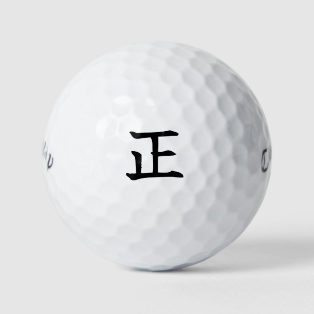 Golf ball with Japanese Kanji 'SEI' (Front)