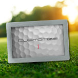 Golf Ball with Personalised Text and Number Belt Buckle<br><div class="desc">Customise this Golf Ball image with Text and number of your choosing.  Unique design for the casual golfer to the professional at Heart. Classy and unique,  this will surely impress your golfing buddies at the next tournament.</div>
