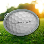 Golf Ball with Personalised Text Belt Buckle<br><div class="desc">Unique design for the casual golfer to the professional at Heart. Classy and unique,  this will surely impress your golfing buddies at the next tournament or gathering. Customise this Golf Ball with Text of your choosing.</div>