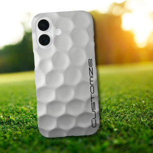 Golf Ball with Personalised Text iPhone 16 Case