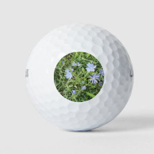 Golf ball with wildflower photo on it.