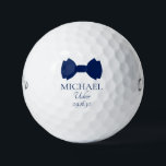 Golf Balls<br><div class="desc">These golf balls are a great favour for the ushers in your wedding. If all your wedding party will be wearing suits with bow ties this design with a traditional double bow tie in blue would be perfect. They'd be great for a bachelor party or weekend. The job title can...</div>