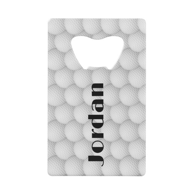 Golf Balls Abstract Design Bottle Opener (Front)