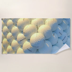 Golf Balls Beach Towel