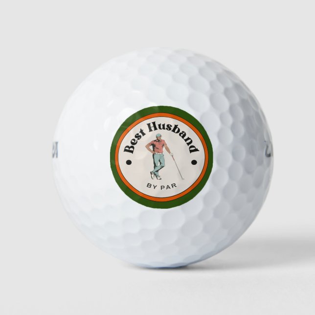 Golf Balls - Best Husband by Par - Golfer (Front)