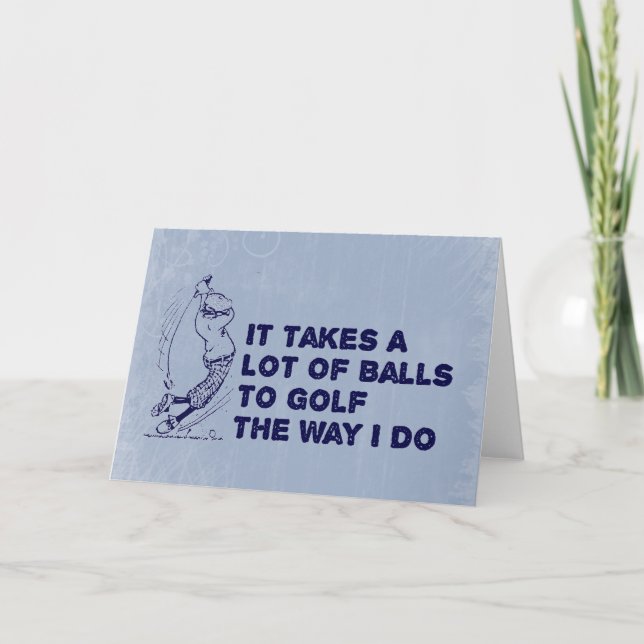 Golf Balls Card (Front)