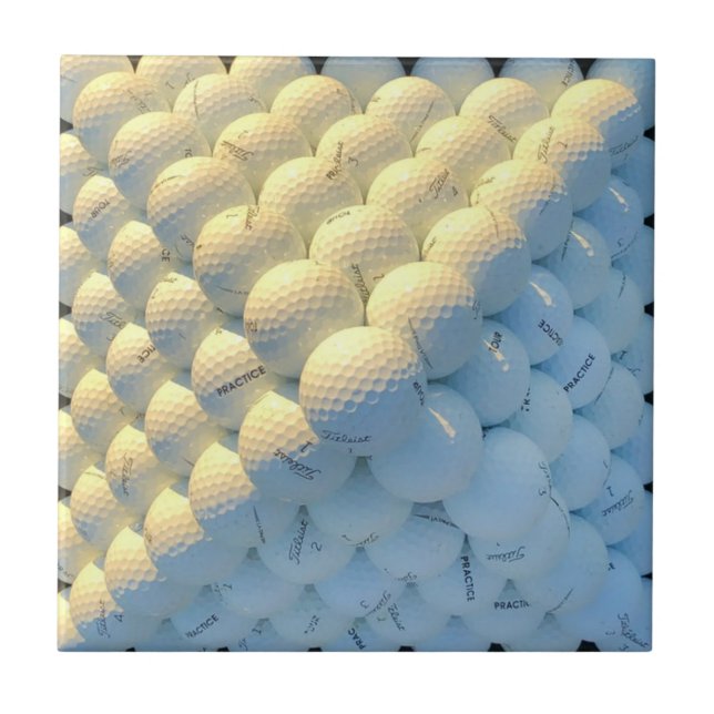 Golf Balls Ceramic Tile (Front)