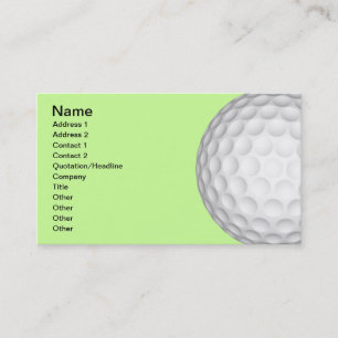 Golf Balls Collage Business Card