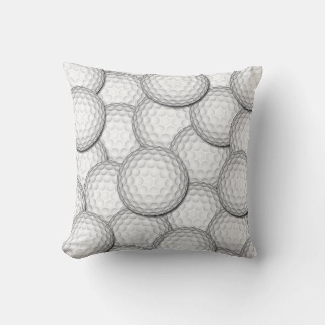 Golf Balls Collage Cushion (Front)