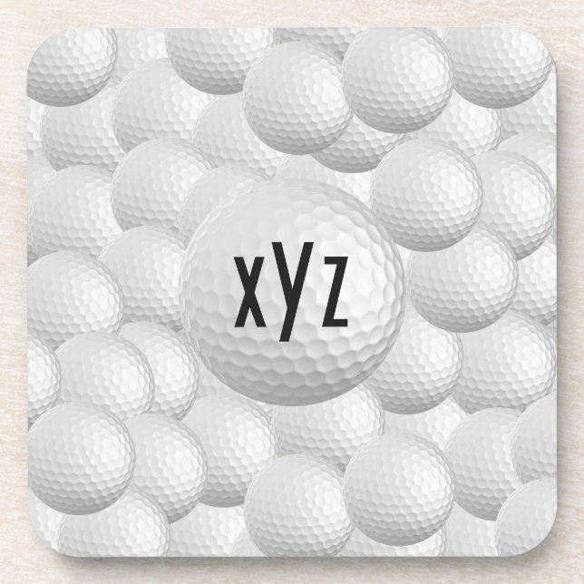 Golf Balls custom coasters (Front)