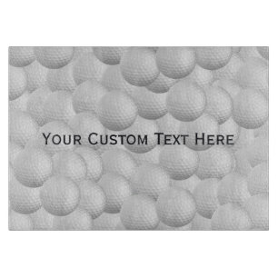Golf Balls custom cutting board