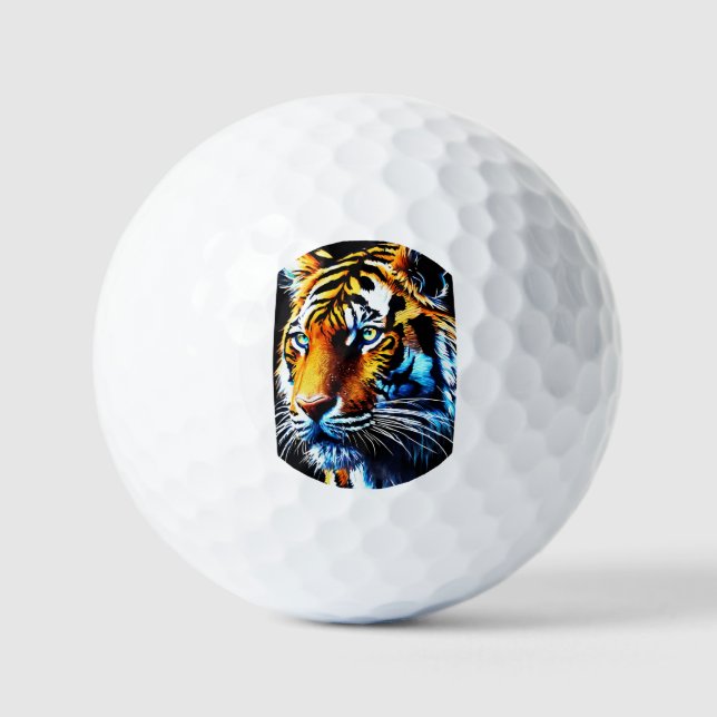 Golf Balls design of tiger face.well come (Front)