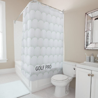 Golf Balls Design Shower Curtain
