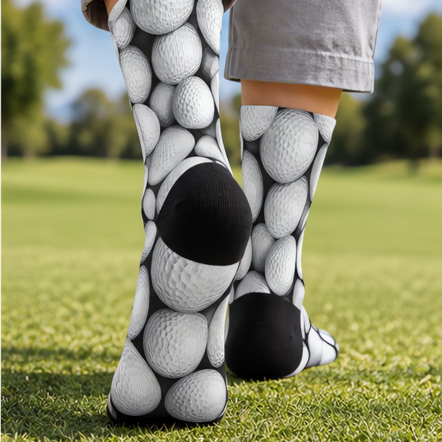 Golf Balls Golfer Sporting Gift Socks (Creator Uploaded)
