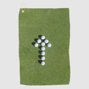 Golf balls in the shape of an arrow Best  Towel
