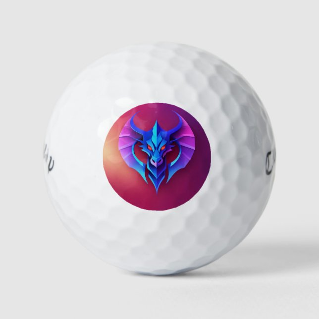 Golf Balls Neon Wyrm Emblem (Front)