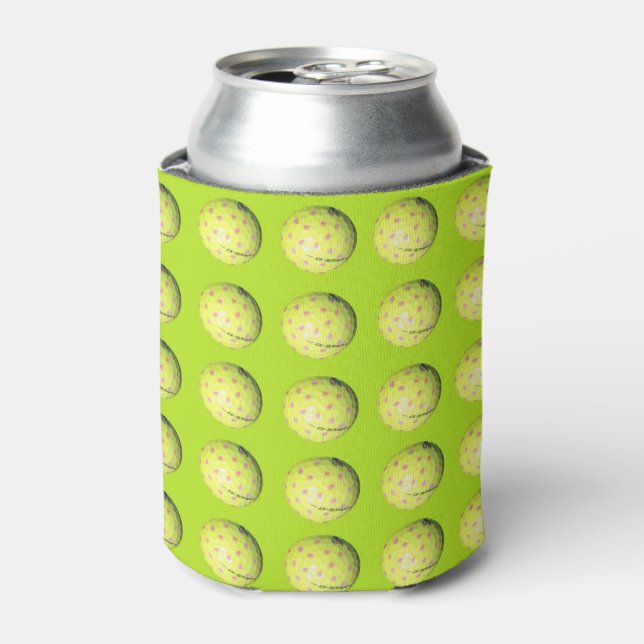 Golf Balls On Lime, Can Cooler (Can Front)