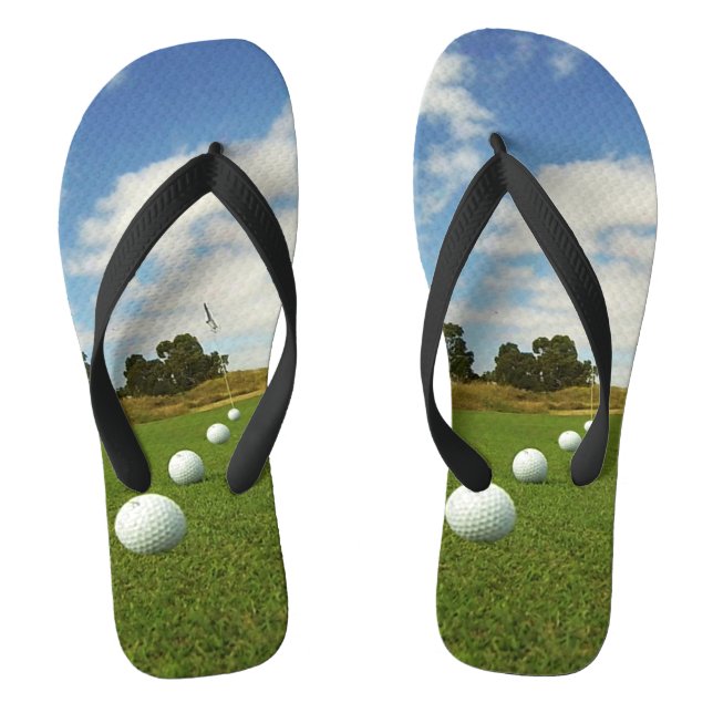 Golf Balls On The Green, Thongs (Footbed)