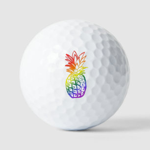 Golf Balls rainbow pineapple