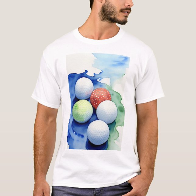 Golf Balls  T-Shirt (Front)