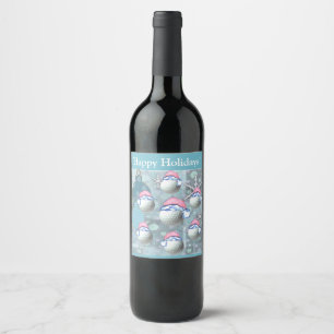 Golf Balls Wine Label