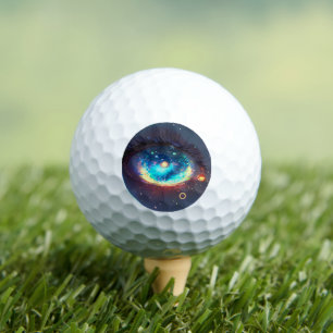 golf balls with eye design
