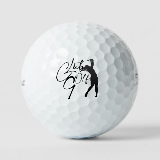 Golf balls with golfer (Front)