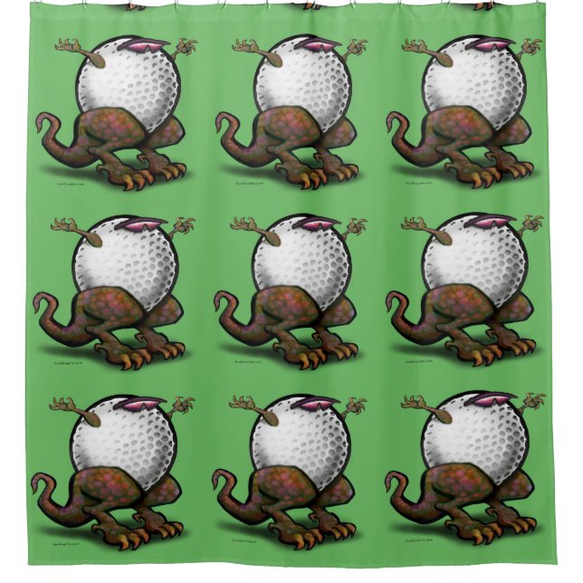 Golf Beast Shower Curtain (Front)