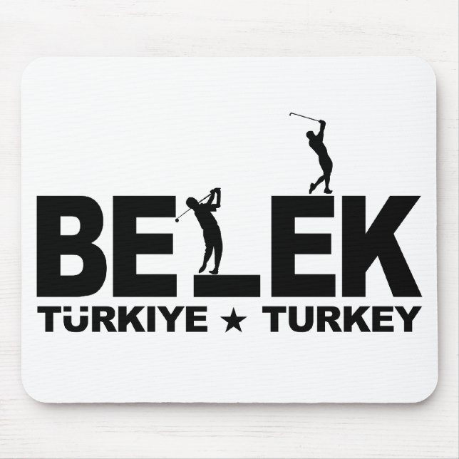 GOLF BELEK mousepad - black (Front)