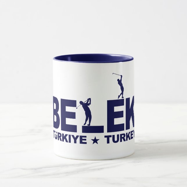 GOLF BELEK mugs - choose style & colour (Center)